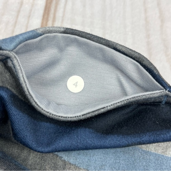 Lululemon Wunder Under Crop III Mini Coast Camo Deep Navy Multi Sz 4 - Picture 6 of 13